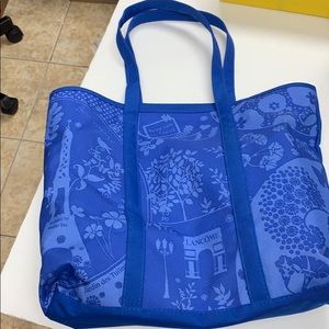 Lancôme blue tote bag